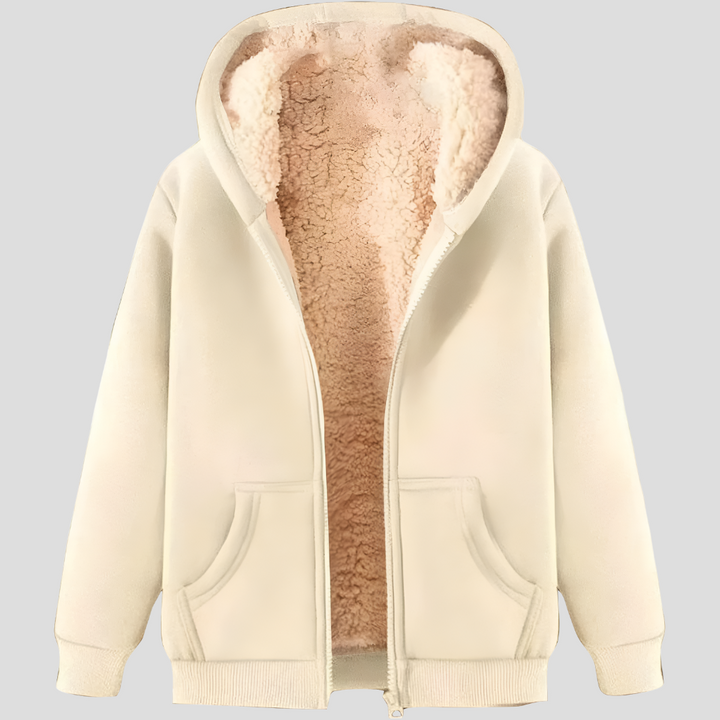 Men's winter jacket with hood and fleece lining Warmth