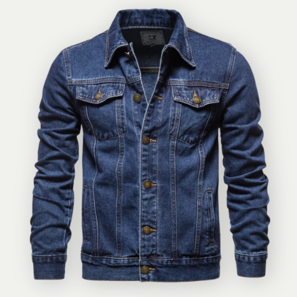 Giacca da camionista in denim da uomo