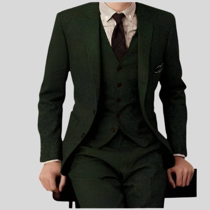 Pantaloni slim fit da uomo in tre pezzi
