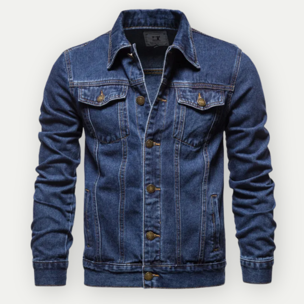Men's denim trucker jacket, classic style, for everyday wear