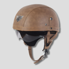 Casco da moto d'epoca con visiera retrattile