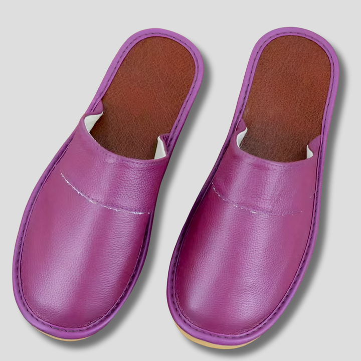 Pantofole in pelle da uomo