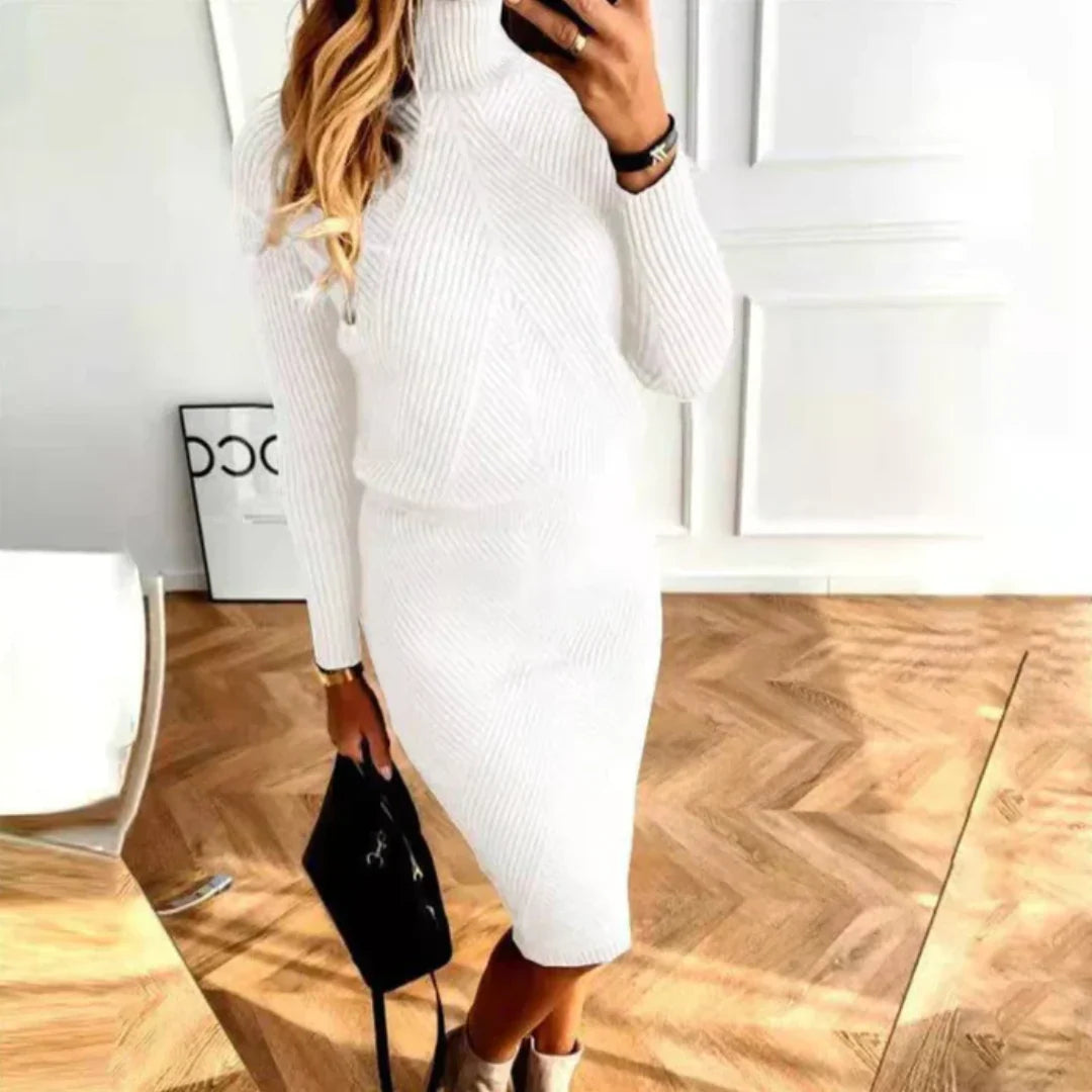 Abito pullover in maglia da donna