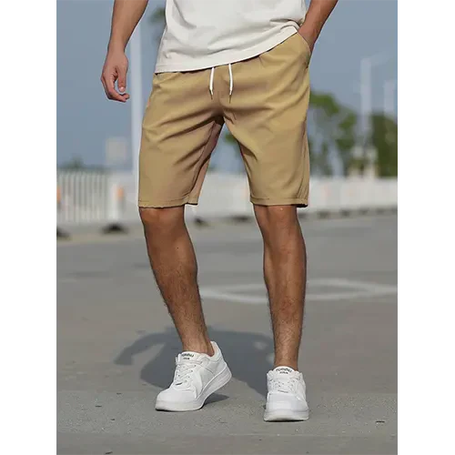 Pantalones cortos de verano para hombre de cintura alta