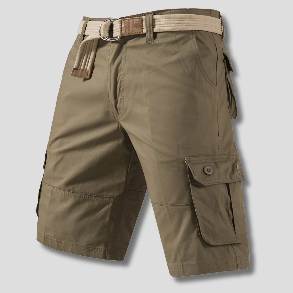 Pantaloncini cargo multitasche da uomo