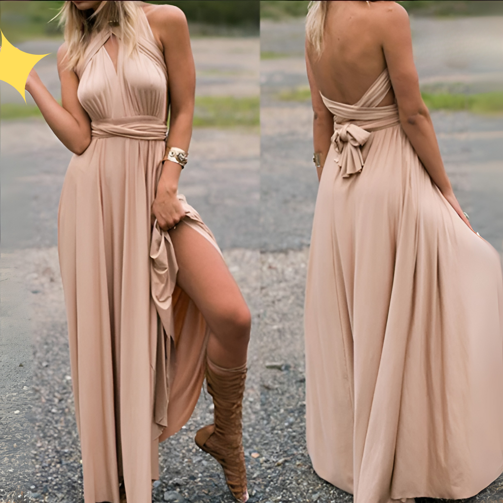 Women's versatile wrap dress