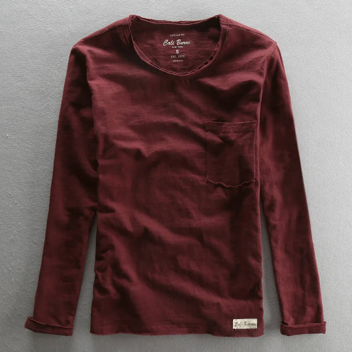 Maglia in Cotone Vintage a Manica Lunga per Donna