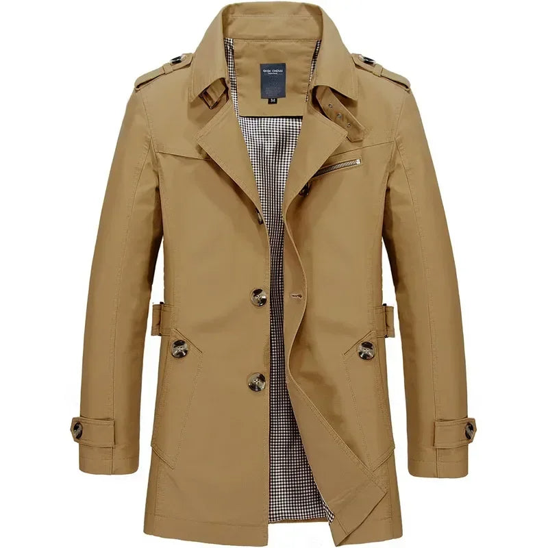 Classic Business Windbreaker for Men