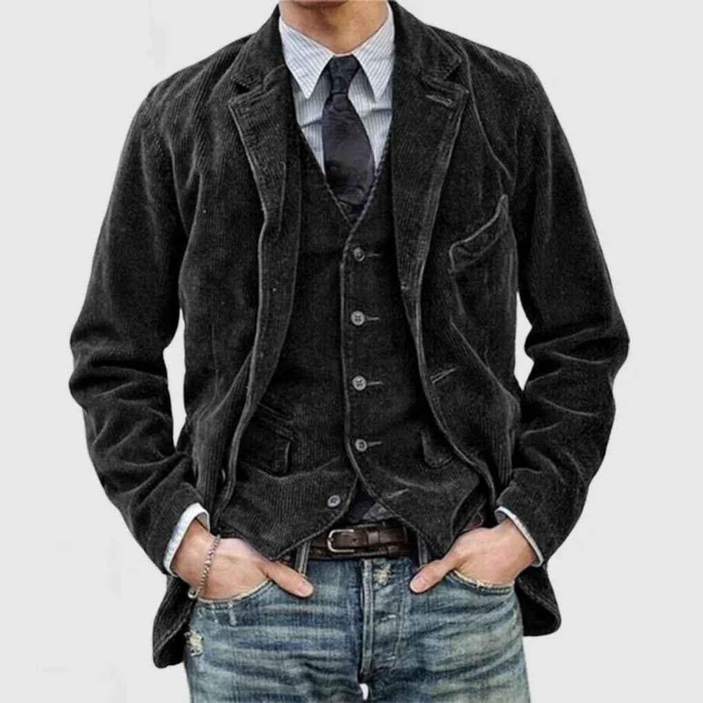 Elegante set blazer e gilet vintage