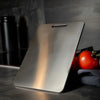 Premium stainless steel cutting board for maximum cleanliness and durability