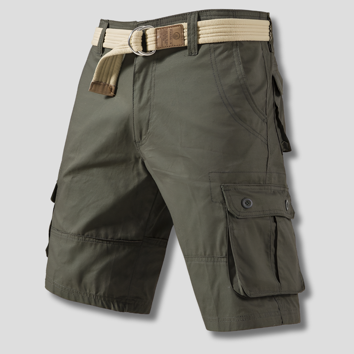Pantaloncini cargo multitasche da uomo