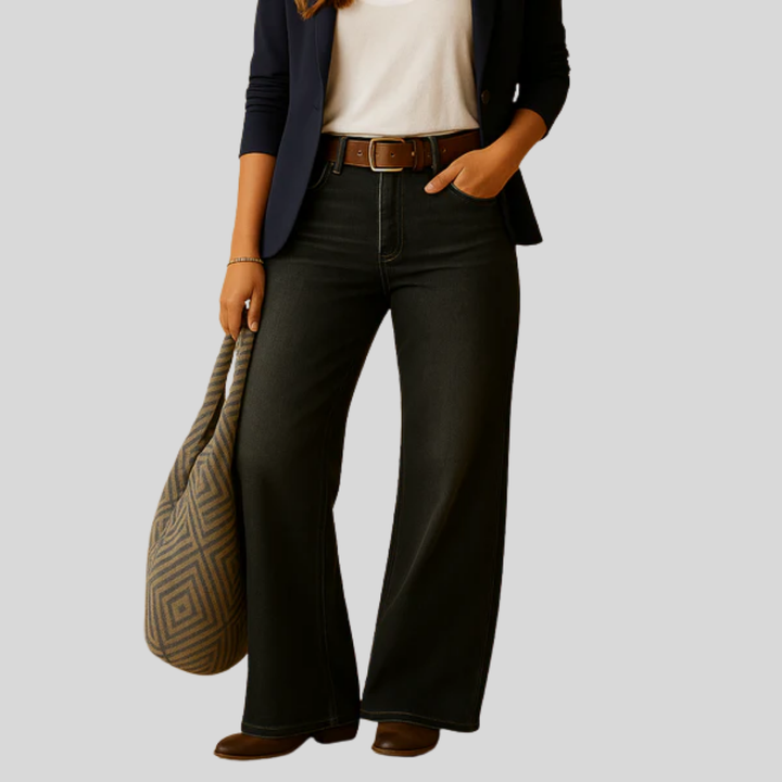 Pantaloni dritti dal taglio elegante da donna