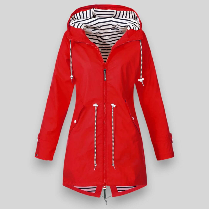 Chaqueta impermeable elegante para mujer