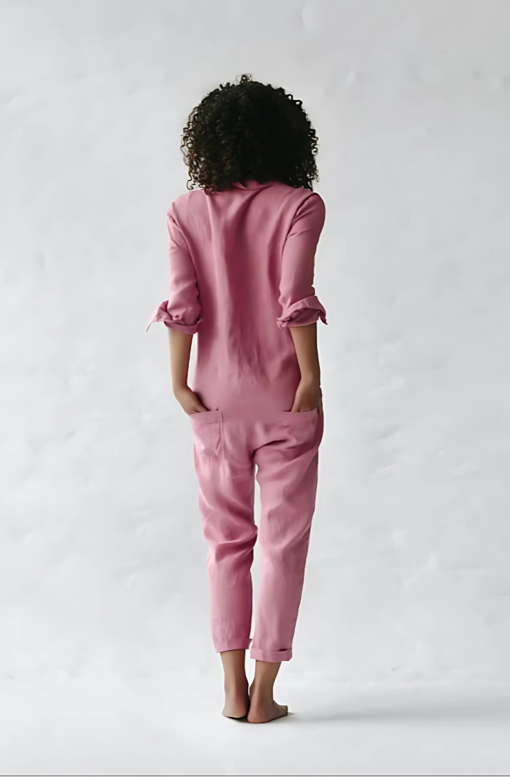 Cotton-Linen Jumpsuit for Women