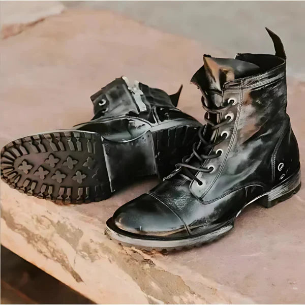 Stivali Araminta in pelle vintage da donna