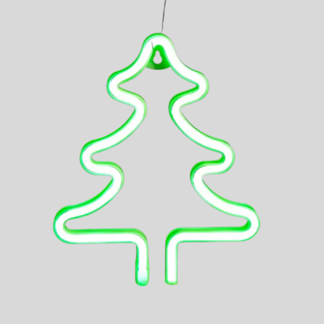 Christmas tree neon sign