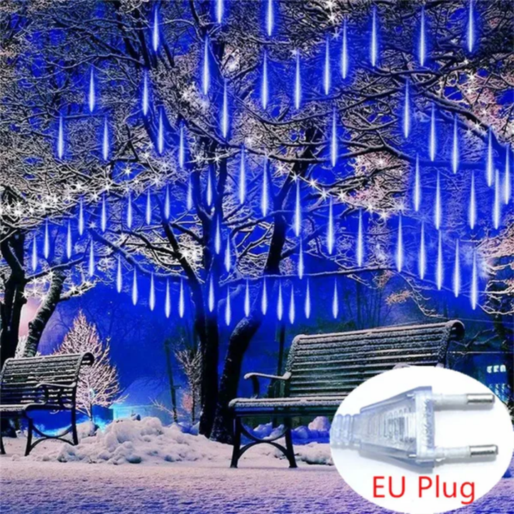 Luci a pioggia a LED con effetto meteorite