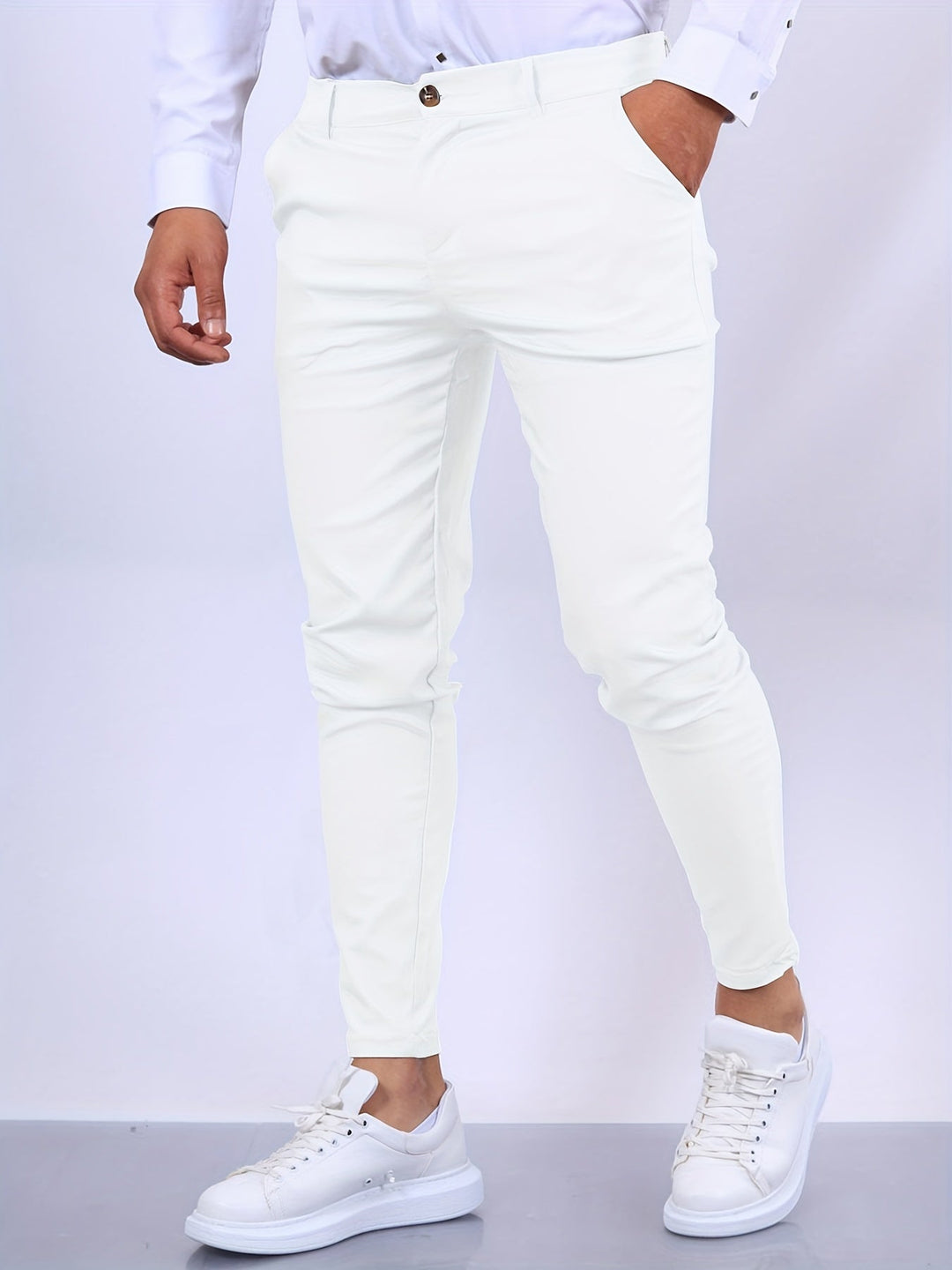 Pantalones skinny elasticizados de hombre