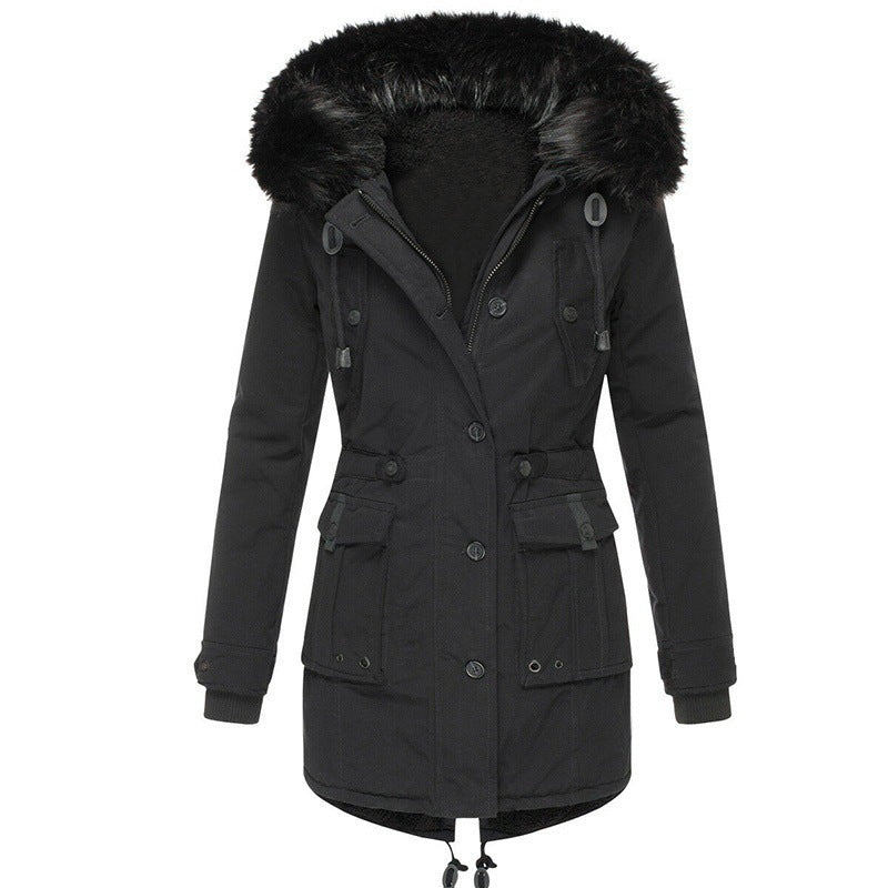Cappotto invernale con cappuccio da donna: calore elegante per le giornate fredde
