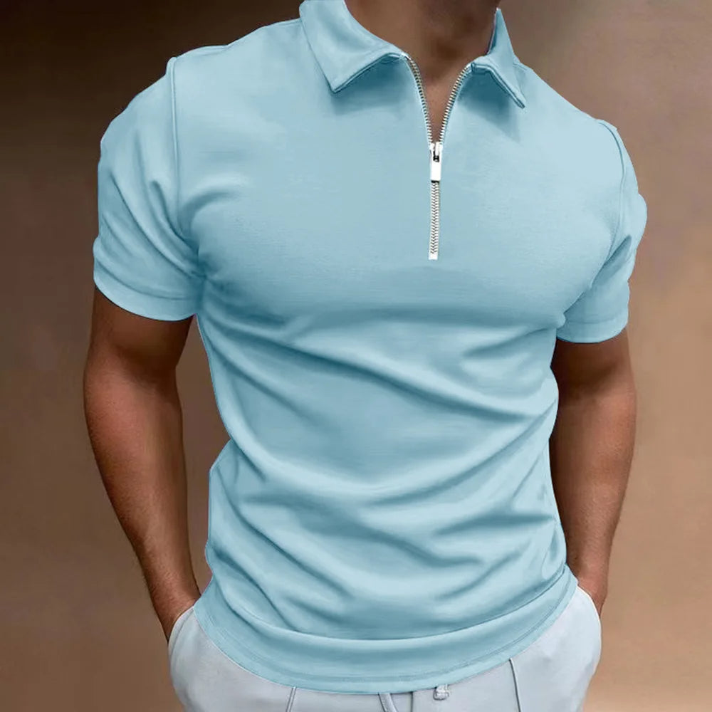Polo con colletto con zip: la raffinatezza moderna incontra il comfort quotidiano
