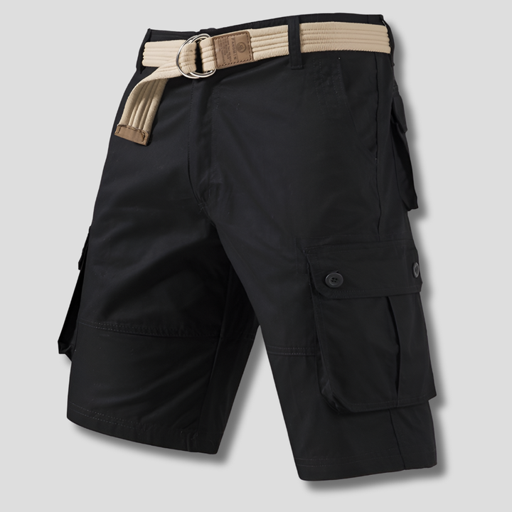 Pantaloncini cargo multitasche da uomo