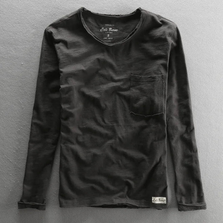Maglia in Cotone Vintage a Manica Lunga per Donna