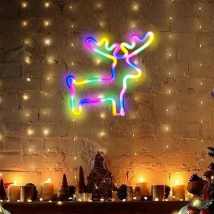 Christmas tree neon sign