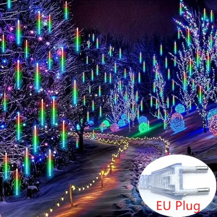 Luci a pioggia a LED con effetto meteorite