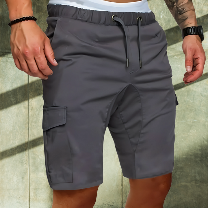 Pantalones cortos cargo de hombre a la moda