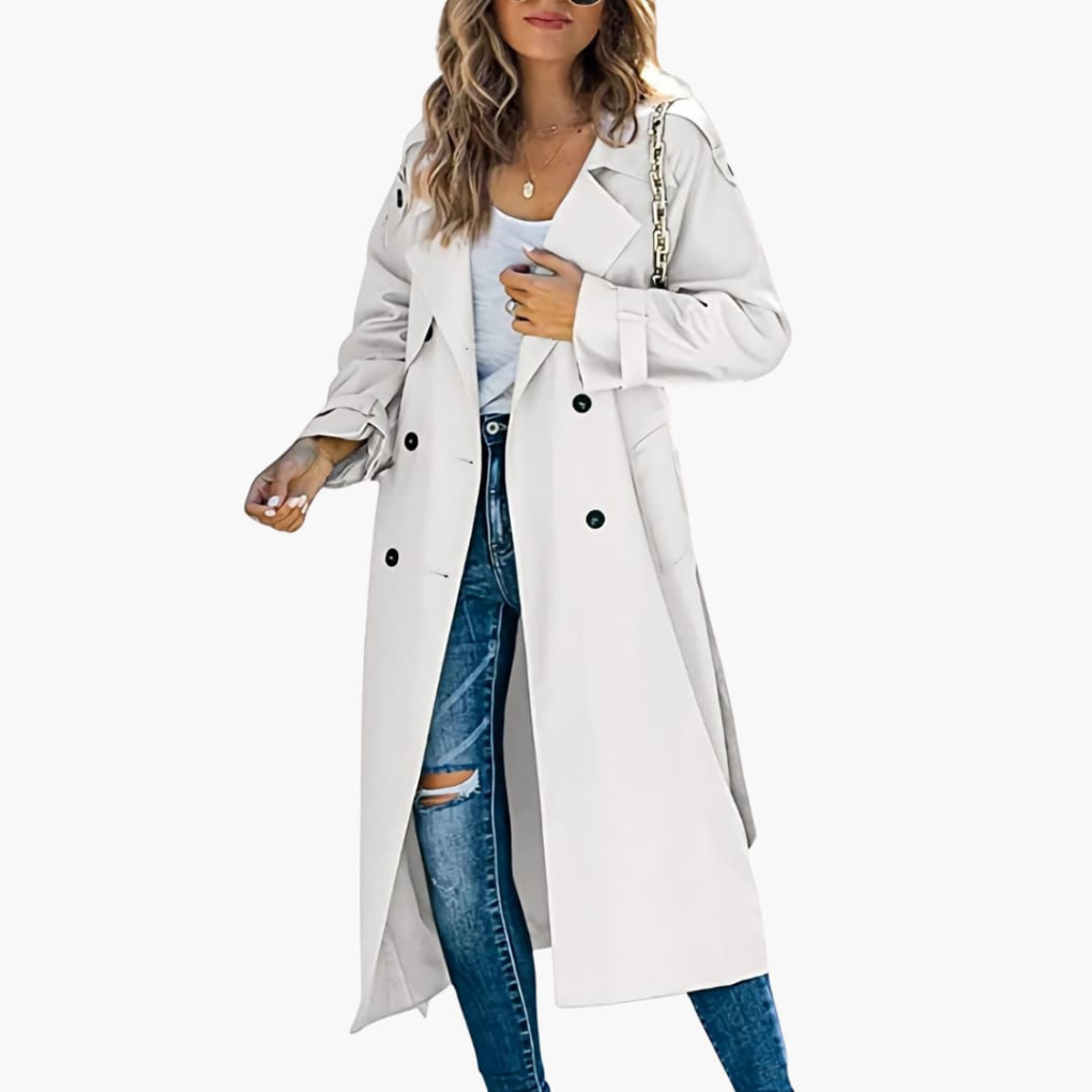 Cappotto Trench da Donna con Patta a Bottoni Prezzo in Offerta
