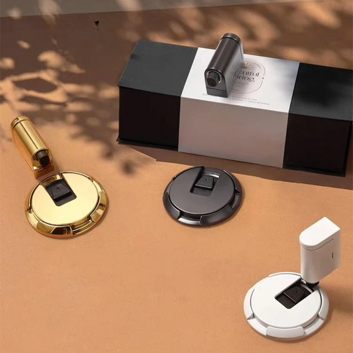 Magnetic door stopper without drilling, floor mounting