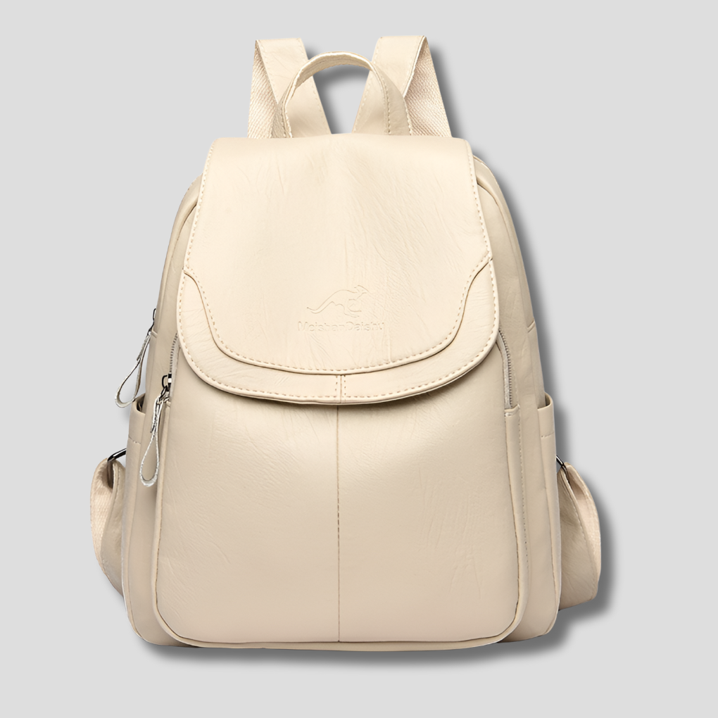 Zaino antifurto in pelle per donne eleganti