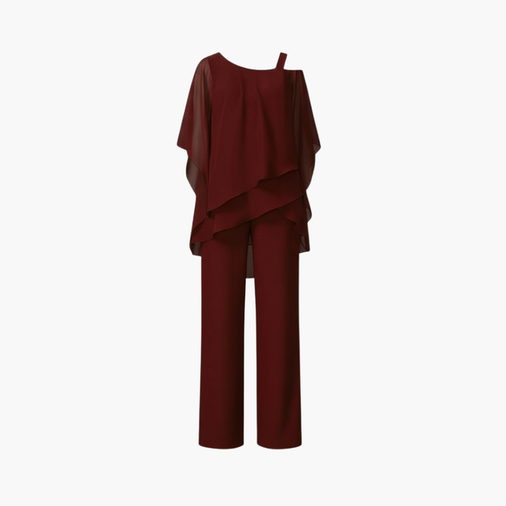 Tuta da Donna con Spalle Scoperte e Pantaloni Larghi