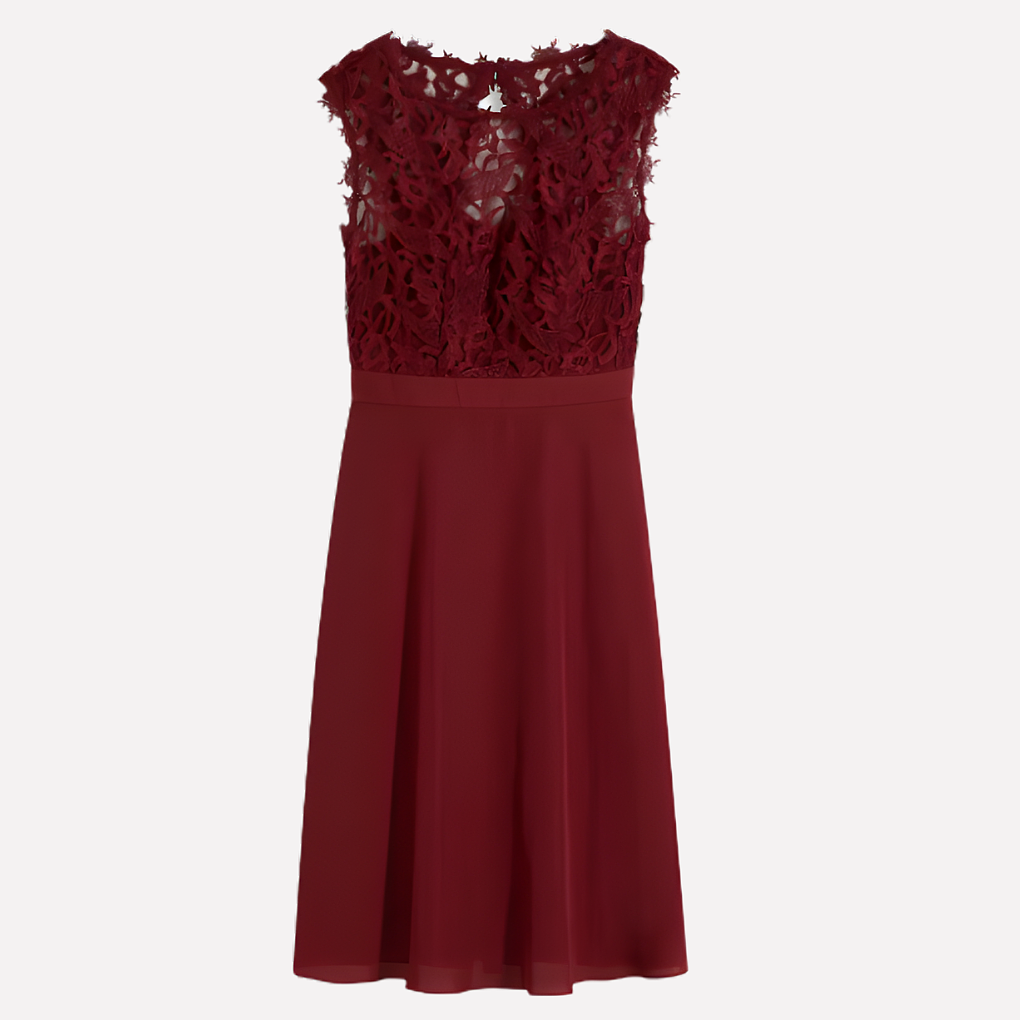 Mini vestido de mujer con encaje