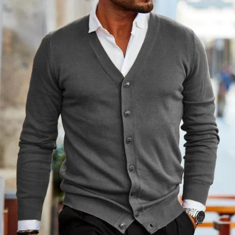 Cardigan in Cotone per Uomo in Stile Casual