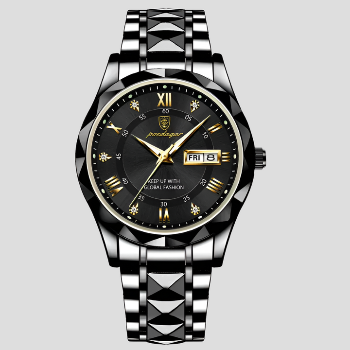Orologio da uomo di lusso in acciaio inossidabile, da indossare tutti i giorni in ufficio
