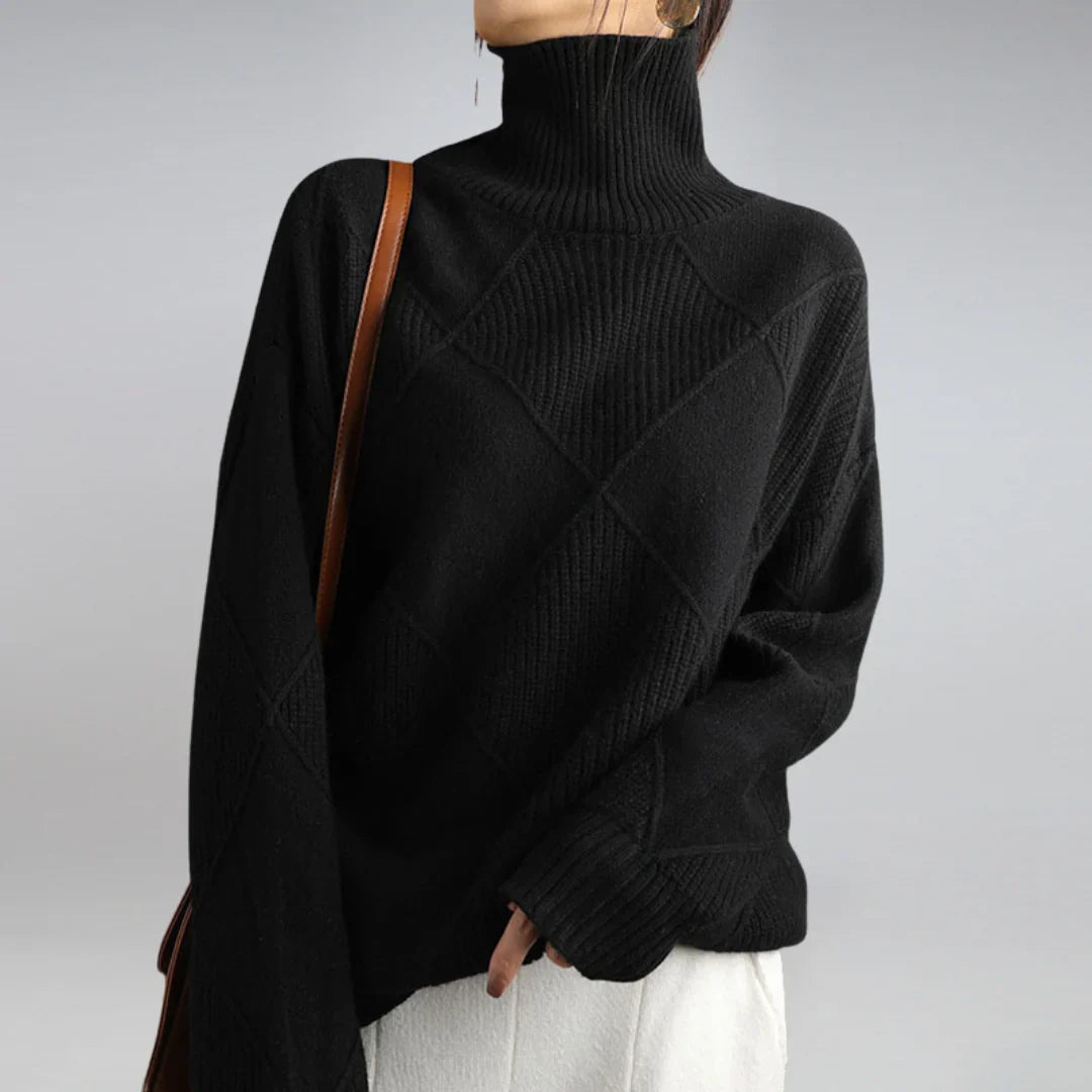 Maglione dolcevita da donna: maglia morbida al tatto con fascino classico