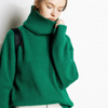 Women's oversized high-neck sweater