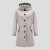 Waterproof rain jacket with hood for women