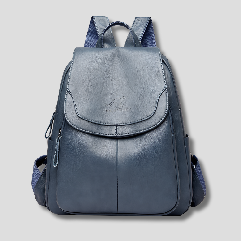Zaino antifurto in pelle per donne eleganti