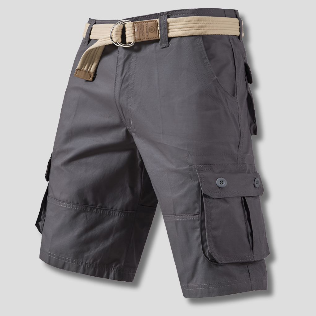 Pantaloncini cargo multitasche da uomo