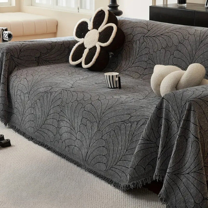 Reversible sofa cover Frond Design