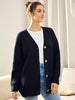 Cardigan oversize con escote en V