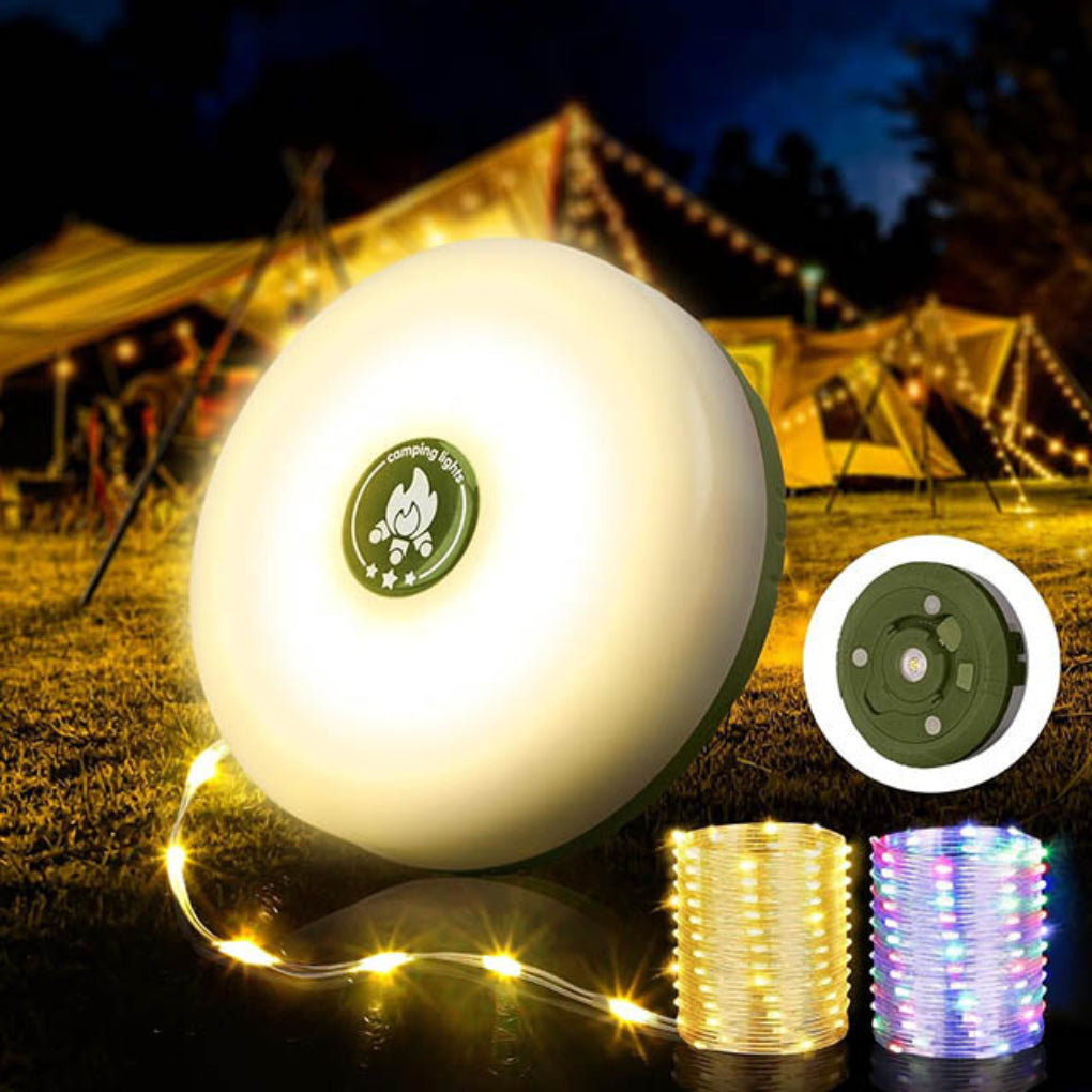 Luce da campeggio portatile 4 in 1: illuminazione versatile ovunque