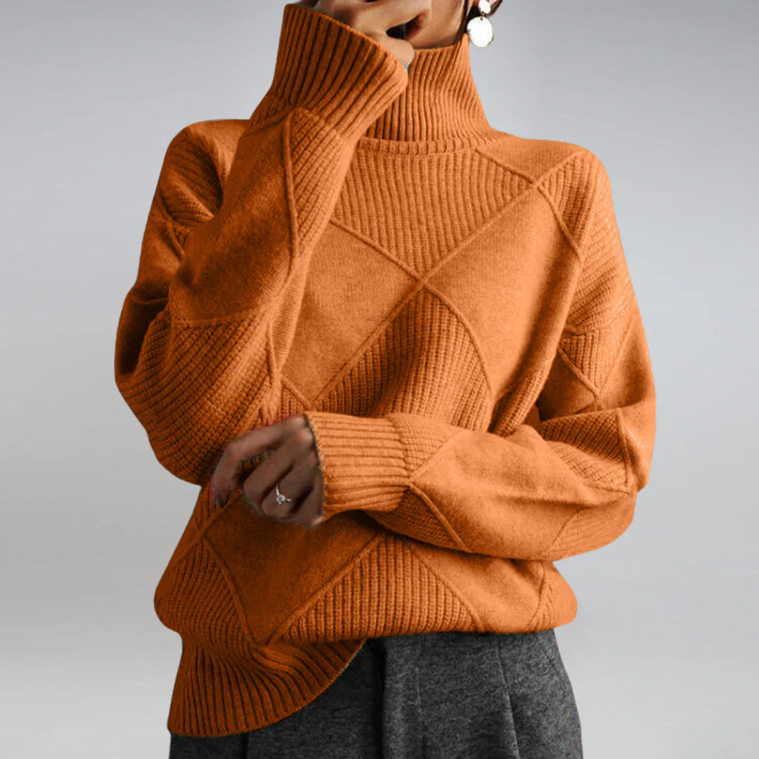 Maglione dolcevita da donna: maglia morbida al tatto con fascino classico