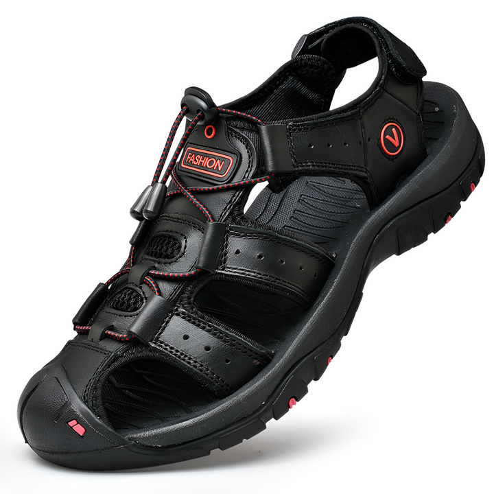 Men's orthopedic sandals with adjustable straps