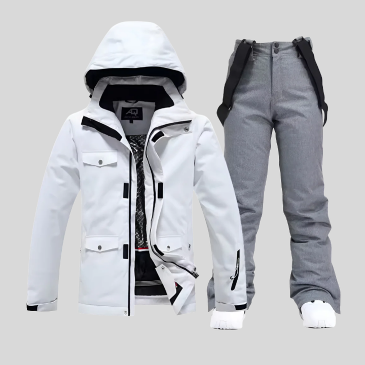 Completo invernale funzionale da donna con giacca e pantaloni da sci