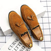 Classic men's slip-on shoes with tassels