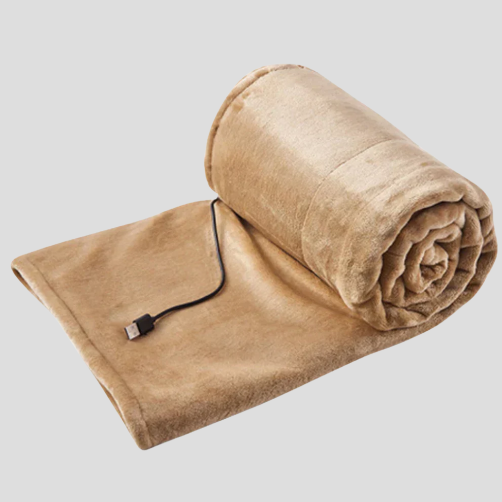 Warm and cozy blanket powered by USB