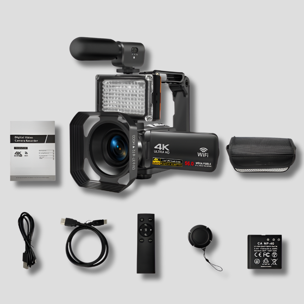 Videocamera 8K – Foto 64MP Wifi Connect Kit Completo per Creatori